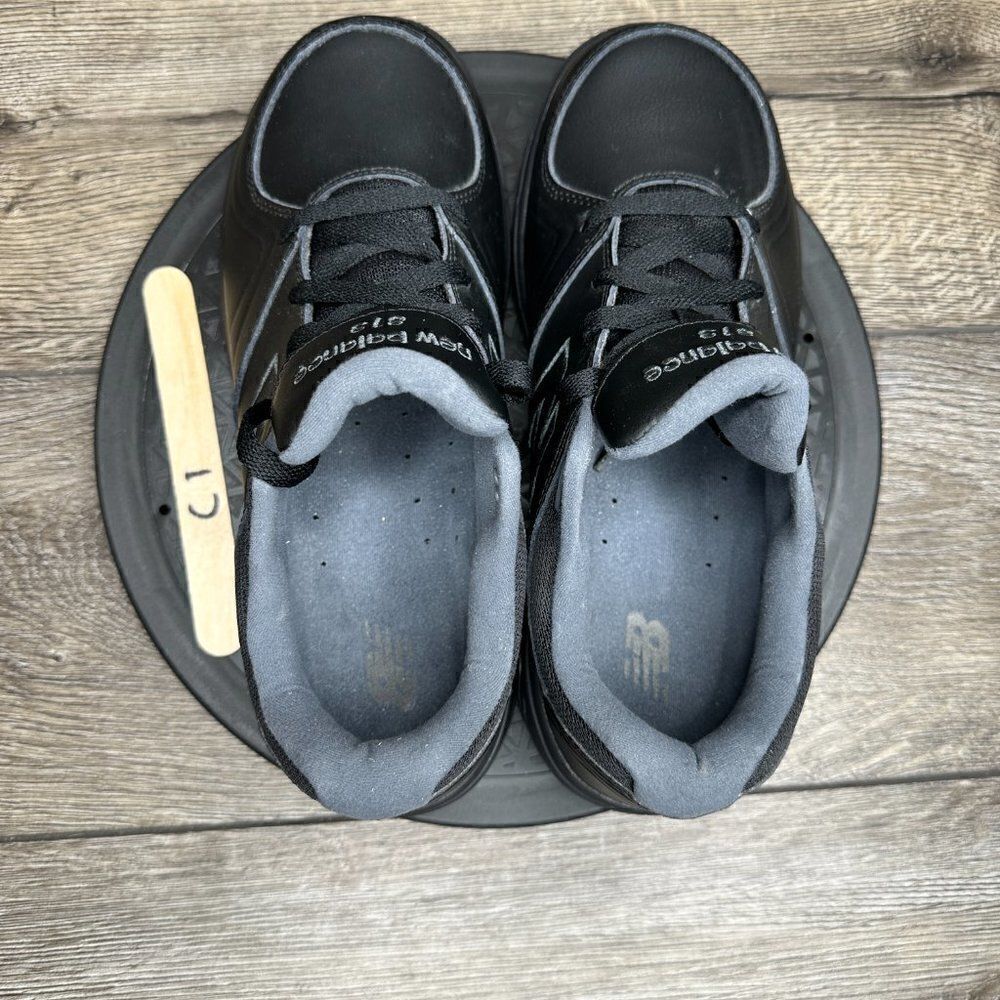 New Balance 813 All Black Leather Comfort Women Walking Work Shoes SIZE 9.5D - Picture 7 of 8